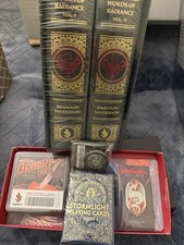 Signed Words Of Radiance Vol 1 and 2 In Original Wrapping With Rare Accessories picture