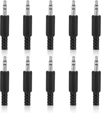 10PCS 3.5Mm Replacement Repair Plug TRS 3 Pole Stereo Males Plugs Adapter 1/8