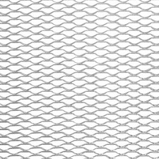 Silver Aluminum Grille Mesh Sheet Universal Automotive 47×13in picture