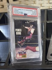 1995 CARDZ WCW Main Event Vader Power Bomb #58 Signed Auto PSA/DNA 4/8 picture
