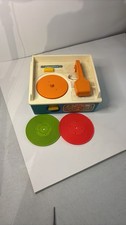 Vintage 1987 Fisher-Price Music Box Record Player with 2 Discs picture