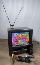 🔥Vtg Symphonic 9” Retro Gaming🎮 CRT Kitchen Tv/vhs Combo📺 W/remote Tested picture