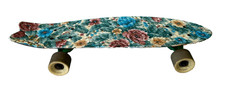 Globe Bantam Grandma's Couch Cruiser Skateboard Floral Blue Yellow Pennyboard-S3 picture