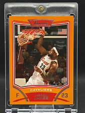 2007-08 Bowman Insider Orange LeBron James #3 /299 Cleveland Cavaliers RARE picture