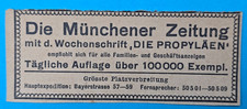 Antique 1917 Newspaper Ad DIE MÜNCHENER ZEITUNG German Clipping Bavaria Sales Ad picture