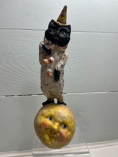 2002 Debbee Thibault Black Cat Clown Halloween Figurine Limited Edition Signed picture