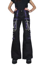 Rare Tripp NYC Bondage Baggy Goth Rave Grunge Black Purple Y2K Skate Pants picture