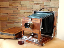 Jos.POKORNY Wooden Camera13×18 Roja.vorm.Emil Busch Rathenow Rapid Aplanat №2
