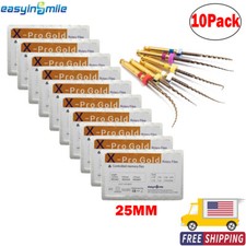 10Pk Dental Endodontic X-Pro Gold Taper Endo Rotary Files Niti Engine Tips SX-F3 picture