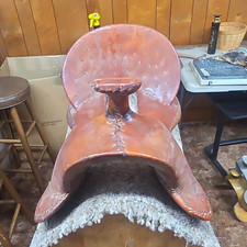 Meana Saddle Tree  Saddle, Brown Traditional 16 in for Horse 16-8-4 picture