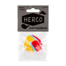 JIM DUNLOP HE113P Flat Thumbpicks, Heavy, 3/Player's Pack picture