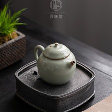 Qingyu Ru Kiln Teapot Manual Pot Capacity Chinese Ceramic Kung Fu Tea Set picture