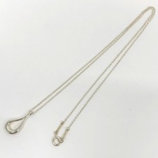 Tiffany & Co Open Teardrop Necklace Sterling Silver 925 49cm with Pouch picture