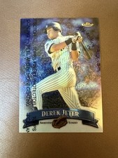 DEREK JETER 1998 Topps Finest REFRACTOR Card #92 w/ Peel New York Yankees HOF picture