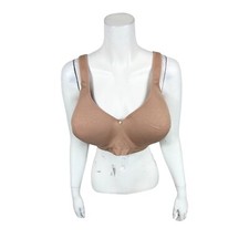 Breezies Women's Smoothing Seamfree Contour Underwire Bra Warm Sand 38D Size picture