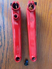 SE Bikes Red V-Ridge Cranks 175mm Chromoly arms No Spindle vrd75 picture