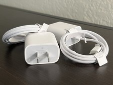 NEW OEM Apple 20W USB-C Charger USB-C to USB-C Cable Fast Charging iPhone iPad picture