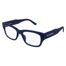 NEW Balenciaga BB 0450O Eyeglasses 004 BLUE 100% AUTHENTIC picture