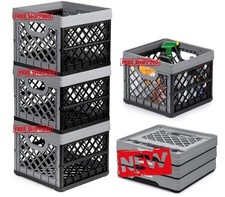 3 Cajas Plegables 25L Apilables Plástico Resistente con Guías para Archivos. Nue picture