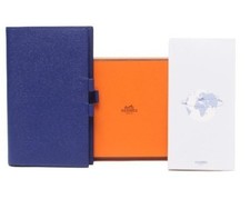 Hermès Leather Agenda Vision Planner Cover (Blue) - Box Included picture