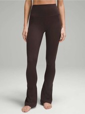 Lululemon Align High-Rise Mini-Flare Pant *Extra Short Espresso Brown Size 6 picture