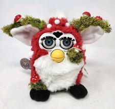 OOAK Original Furby Mushroom Inspired Moss Art Non Working For Display Upcycled picture