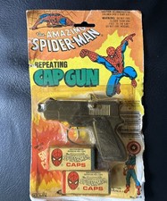Vintage 1978 Amazing Spider-Man Repeating Cap Gun 500 Caps Gordy New Unopened picture