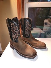 Wolverine - Rancher St Wp/Square Toe St Wp, Black, Size 8M (Slight Wear) picture