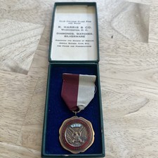 VTG “RARE” 1933 McKinley High School Washington D.C. Medal W/ Case picture