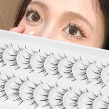 outopen Manga Lashes with Clear Band Japanese Anime Cosplay Eyelashes Asian F... picture