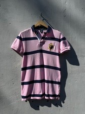 Vintage Y2K Polo Ralph Lauren Pink Striped Polo Shirt picture