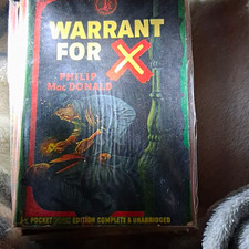 Pocket Book Edition Warrant for X Paperback Unabridged Philip MacDonald 1945 picture