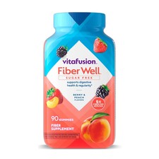 Vitafusion Fiber Well Sugar Free Fiber Supplement Gummies, Fruit Flavored, 90 Co picture