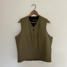 Vintage 1940s WW2 Alpaca Lined Deck Vest Named Size 38 Conmar Zipper picture