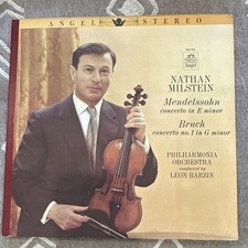 Angel Nathan Milstein Mendelssohn/Bruch Violin Concertos LP Stereo 35730 picture