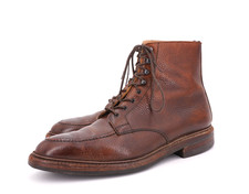 $885 | CROCKETT & JONES GALWAY 2 GIANNI BOOT UK 8.5 E US 9.5 BROWN SCOTCH GRAIN picture
