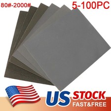 5-100x Wet Dry Sandpaper Sheets High Performance Abrasive Paper for DIY Projects picture