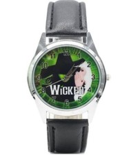  Broadway's Hit Musical Wicked Green Backing Leather Band Wrist Watch picture