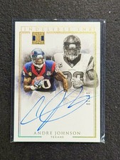 2020-21 Panini Impeccable Indelible Ink Andre Johnson Gold /10 ON CARD HOF ⭐️📈 picture