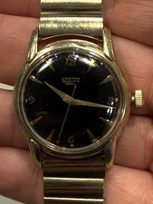 Croton Aquamatic 360 EL Vintage 1950s 17J Automatic Watch Black Dial RUNS picture