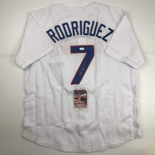 Autographed/Signed Ivan Pudge Rodriguez Texas White Baseball Jersey JSA COA picture