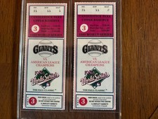 (2) 1989 World Series Game 3 Ticket Stubs Earthquake Game Oakland v Giants RARE picture