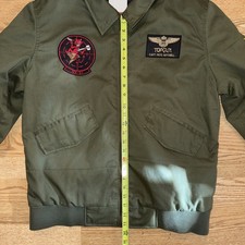 Top Gun 2 Maverick Mens Cotton Jacket Tom Cruise Flight Bomber Jet Pilot L Large picture
