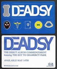 DEADSY Rare 2002 PROMO Vinyl STICKER 5x3 for Commencement CD 7 INDIVIDUAL ON IT picture