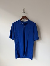 🔥 Drake's Royal Blue Long Sleeve Polo Shirt Made in Portugal Size XL NWOT picture