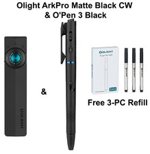 Olight ArkPro Class 3R Matte Black CW & Open 3 Pen Light, FREE 3-PC Refills picture