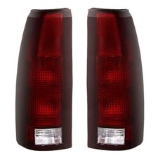 Smoked Red Tail Lights for 1988-2000 Chevy GMC C/K 1500 2500 3500 Silverado Taho picture