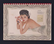 1943 Esquire Varga Girl Calendar Complete 12 Month Alberto Vargas Pin-Up picture