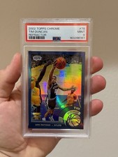 2002-03 Topps Chrome - Tim Duncan #78 Refractor Kobe & Shaq PSA 9 MINT picture