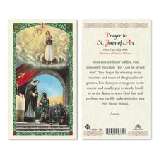 Prayer to Saint Joan of Arc - Paperstock Holy Card HC9-175ENL picture